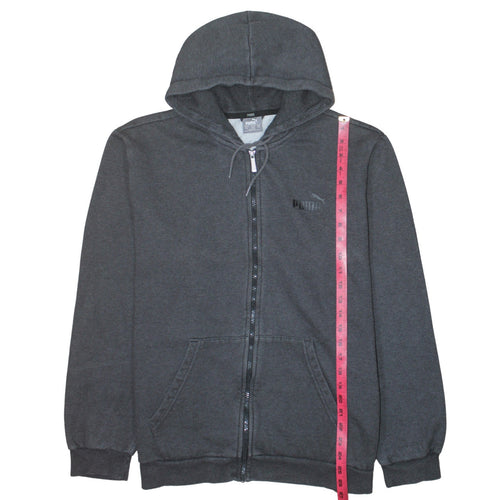 Puma Men’s Grey Full Zip Hoodie 2XL Regular Fit Fleece Sweatshirt