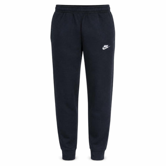 Front view of Nike Men's Black Jogger Sweatpants, size S, Fleece Tapered Trousers