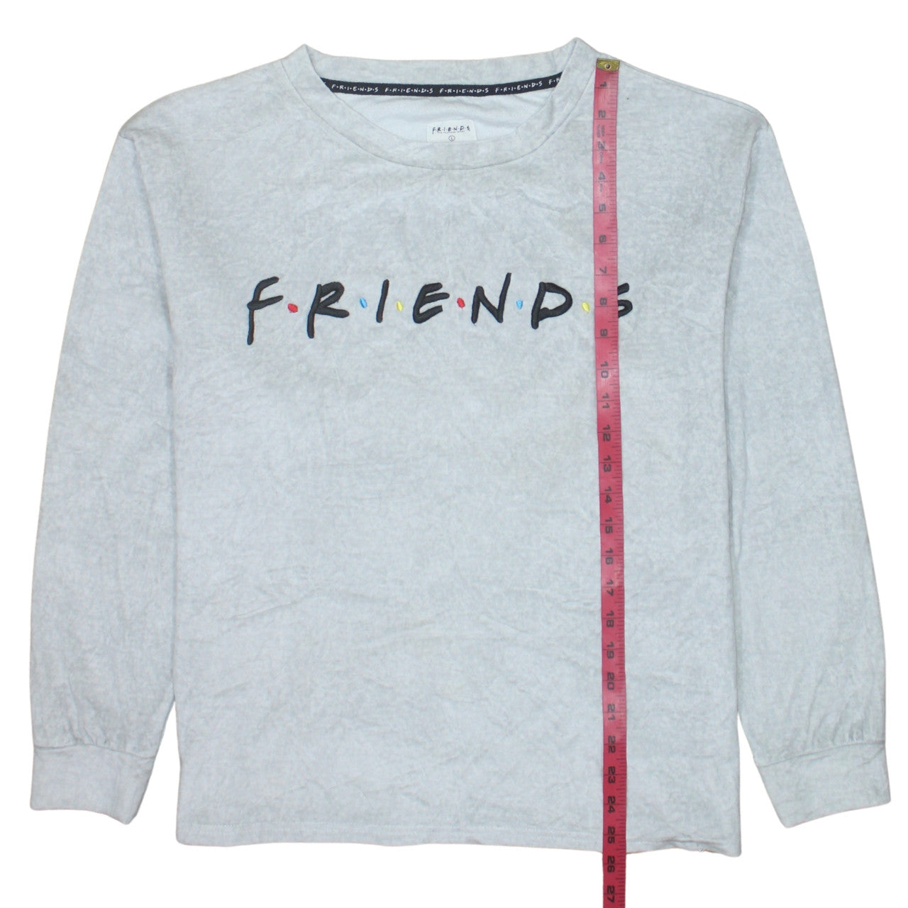 Primark Women Grey Friends Long Sleeve T-Shirt Nightshirt L