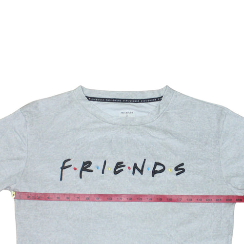 Primark Women Grey Friends Long Sleeve T-Shirt Nightshirt L