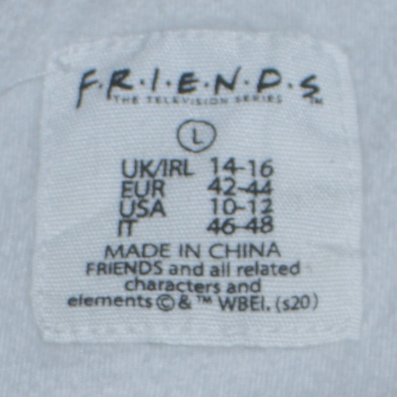 Primark Women Grey Friends Long Sleeve T-Shirt Nightshirt L