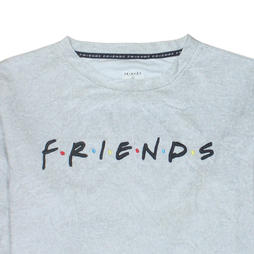 Primark Women Grey Friends Long Sleeve T-Shirt Nightshirt L