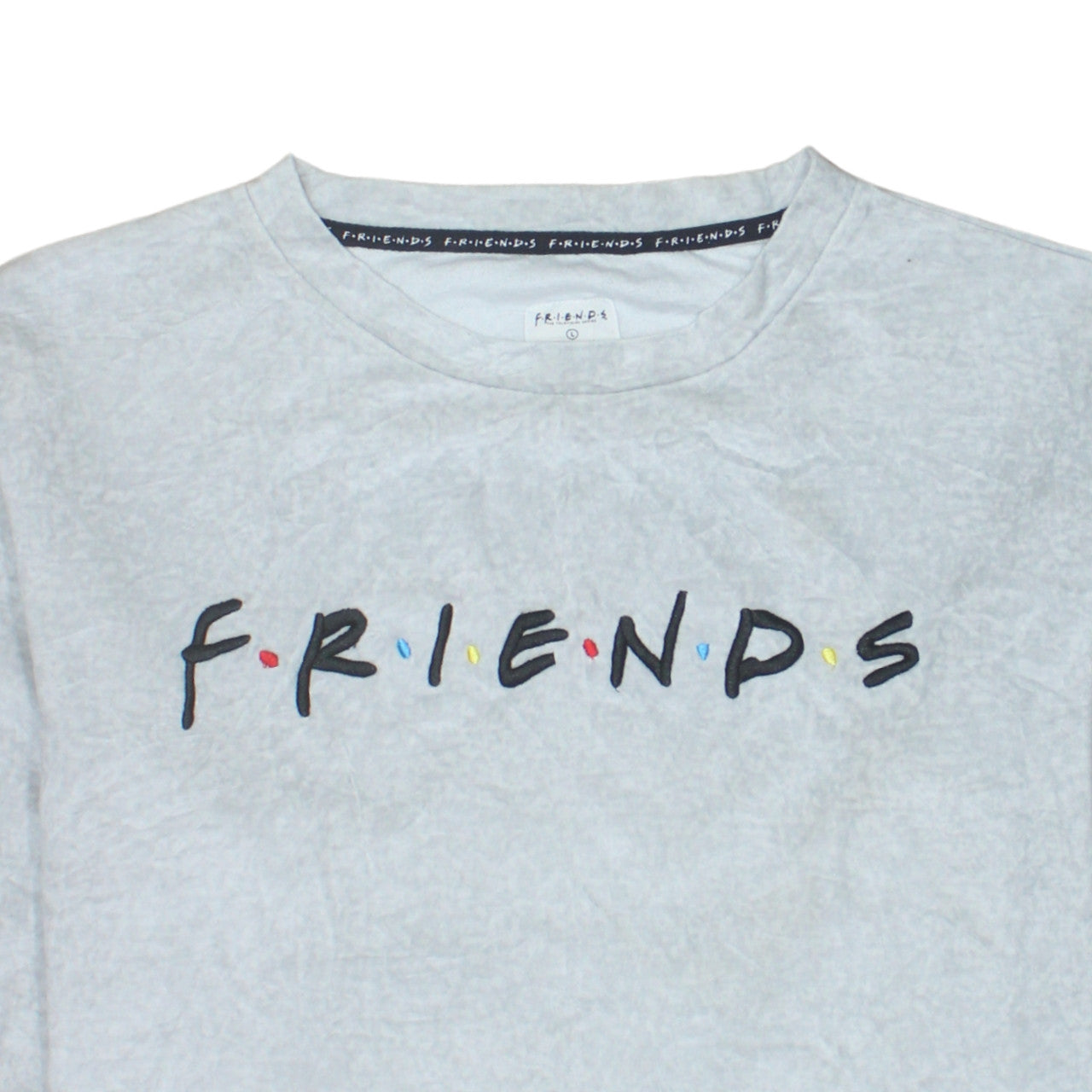 Primark Women Grey Friends Long Sleeve T-Shirt Nightshirt L
