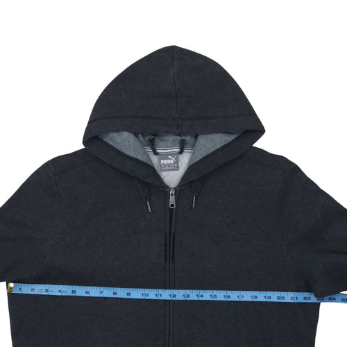 Puma Men's Black Full Zip Hoodie Size L Sports Fleece Sweatshirt