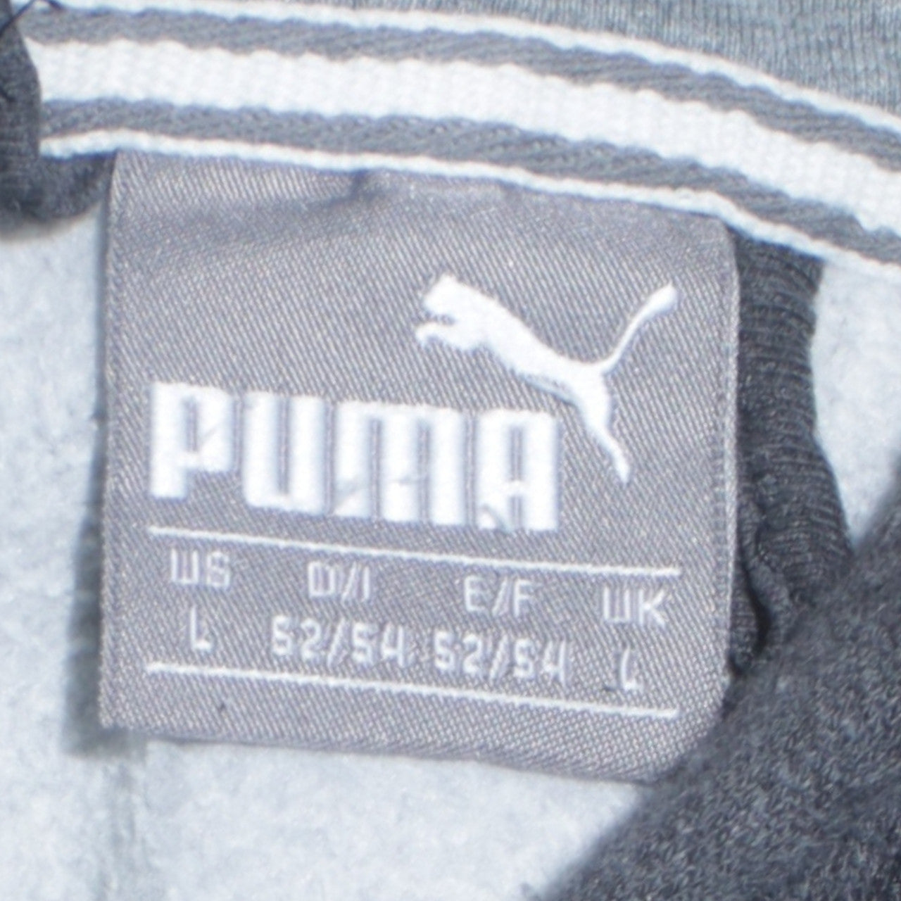 Puma Men's Black Full Zip Hoodie Size L Sports Fleece Sweatshirt