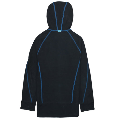 Adidas Women's Black Full Zip Hooded Fleece Jacket Size S