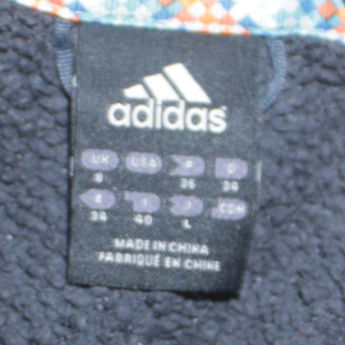 Adidas Women's Black Full Zip Hooded Fleece Jacket Size S