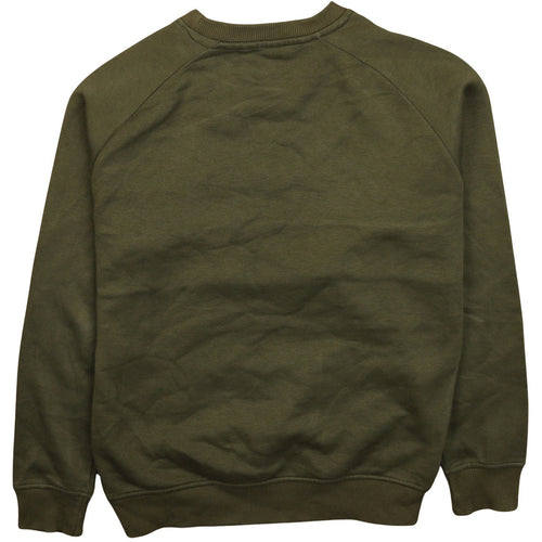 Fila Boys Khaki Black Colourblock Crew Neck Sweatshirt Size 152 cm