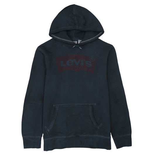 Levi's Men's Black Pullover Hoodie L Logo Fleece Sweatshirt