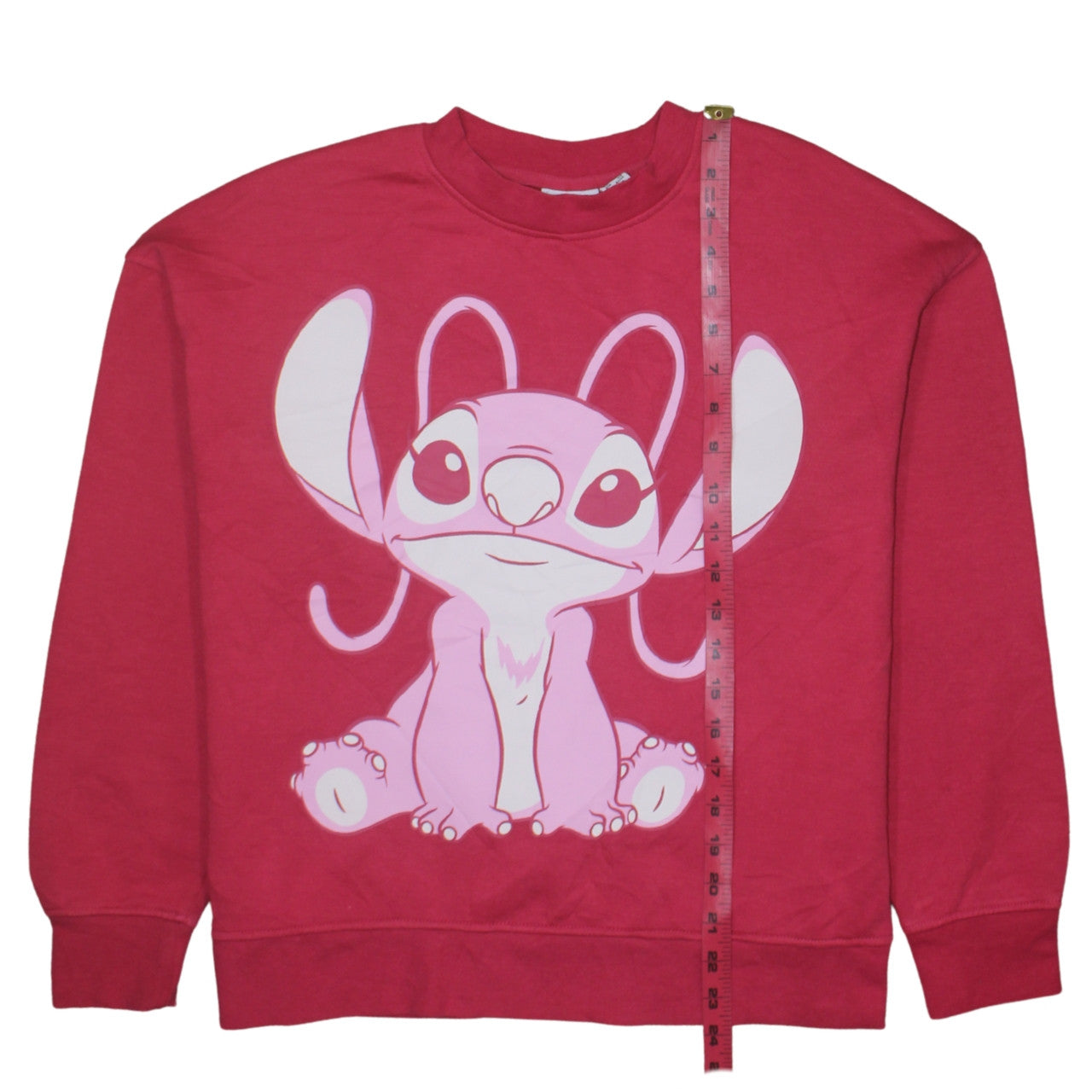 Disney Women’s Pink Pullover Sweatshirt Small Angel Graphic