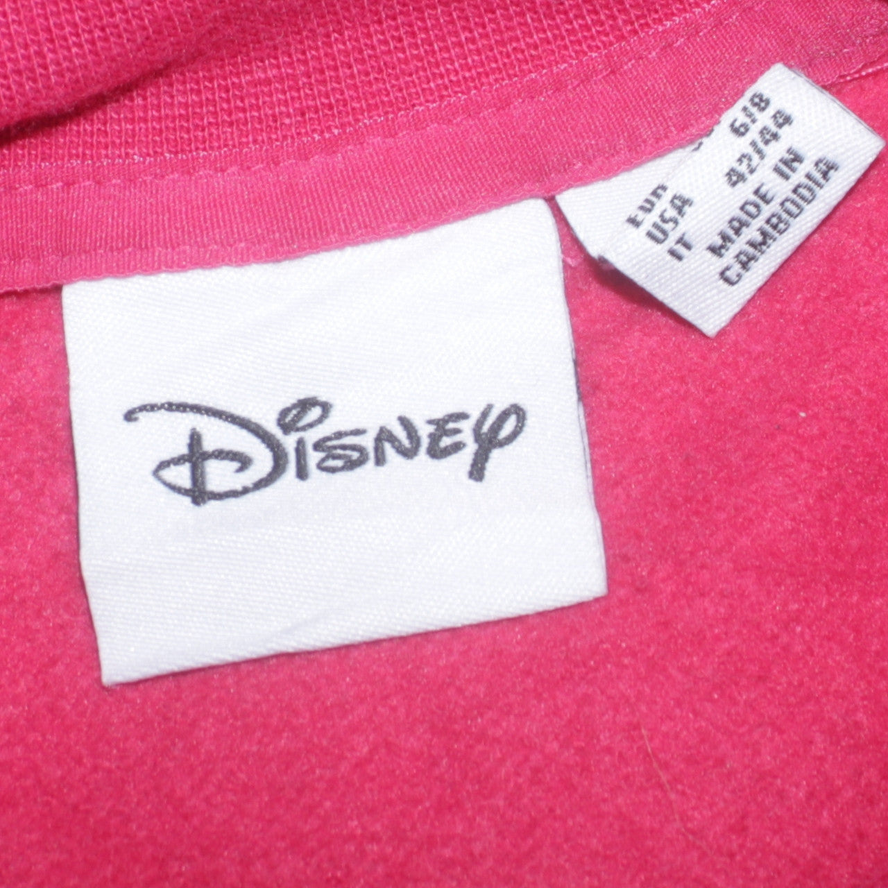 Disney Women’s Pink Pullover Sweatshirt Small Angel Graphic