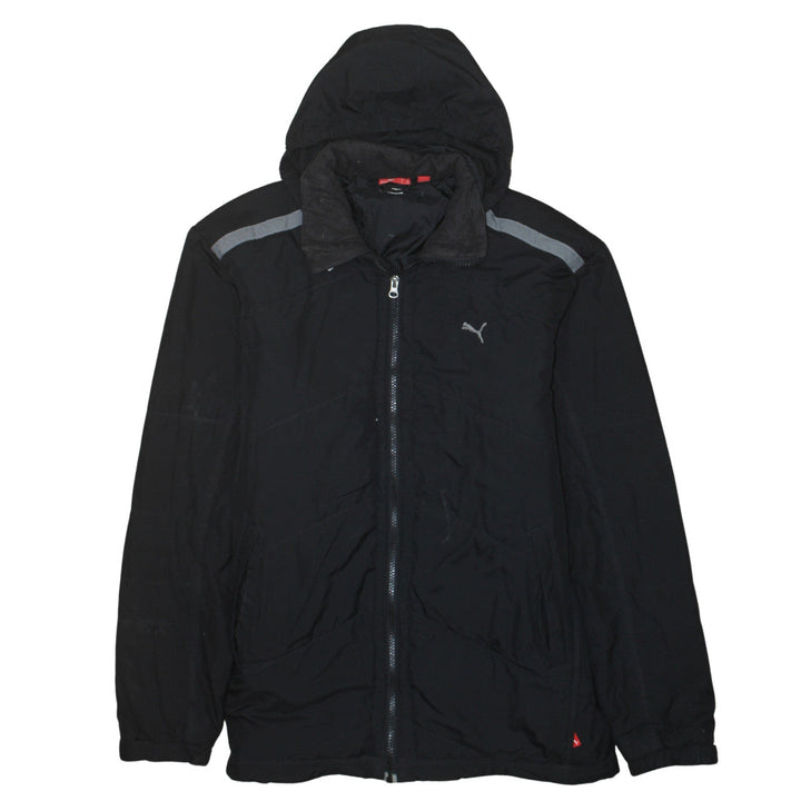 Puma Men's Black 2XL Hooded Full Zip Windbreaker Jacket