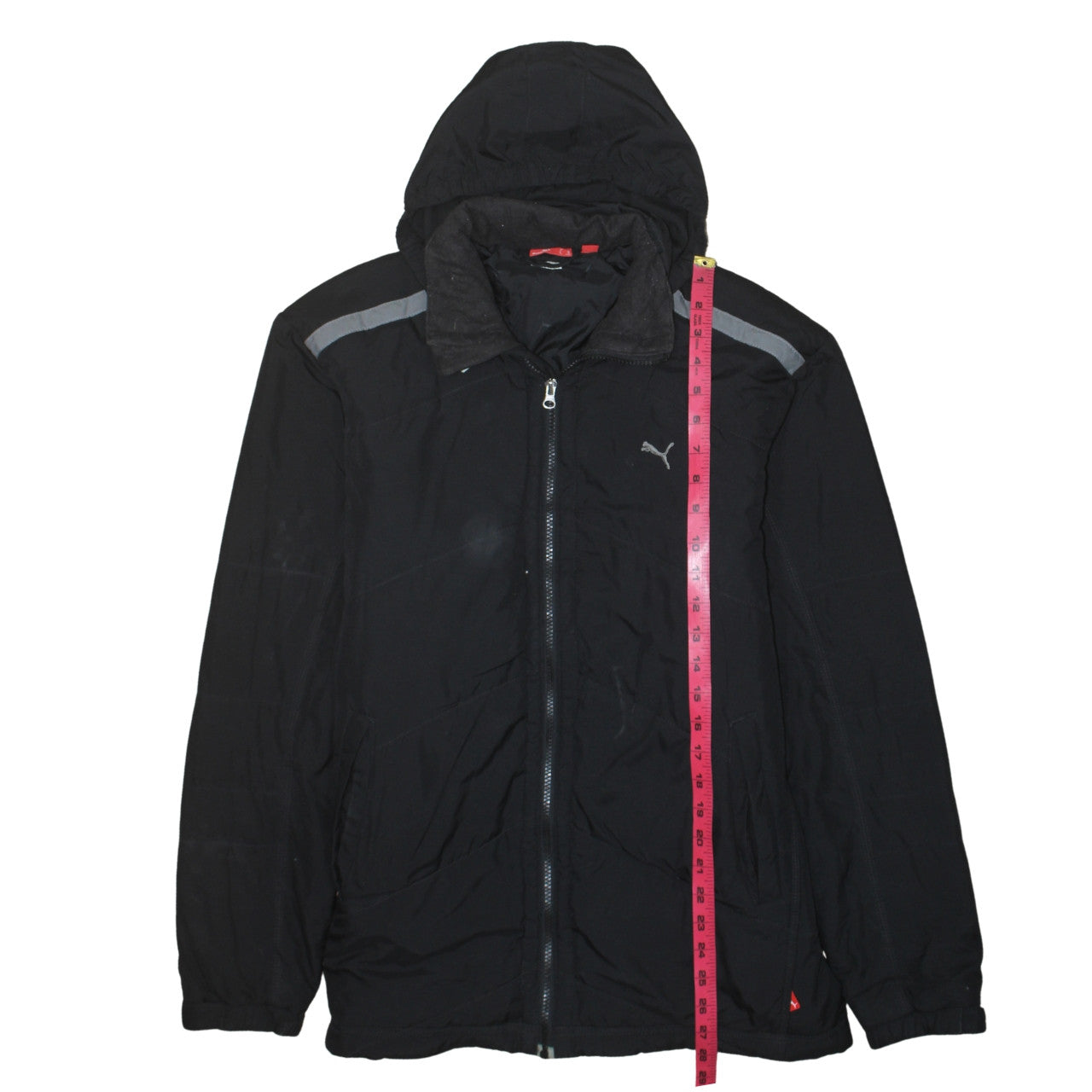 Puma Men's Black 2XL Hooded Full Zip Windbreaker Jacket