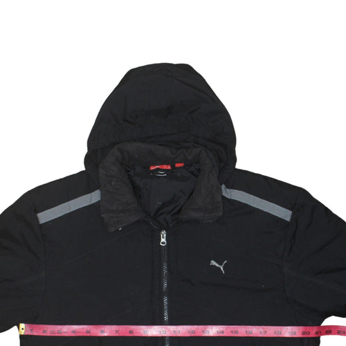 Puma Men's Black 2XL Hooded Full Zip Windbreaker Jacket