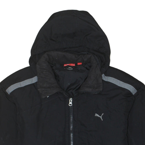 Puma Men's Black 2XL Hooded Full Zip Windbreaker Jacket