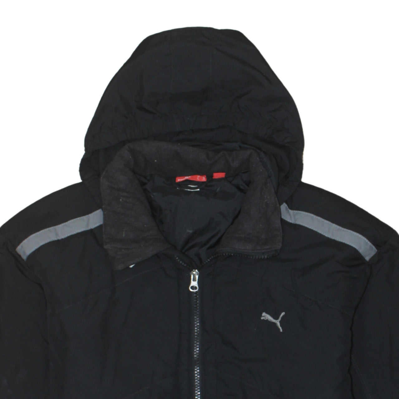 Puma Men's Black 2XL Hooded Full Zip Windbreaker Jacket