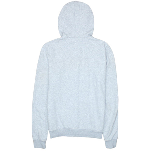 Puma Women Grey Full Zip Hooded Sweatshirt Size 12 Cotton Blend