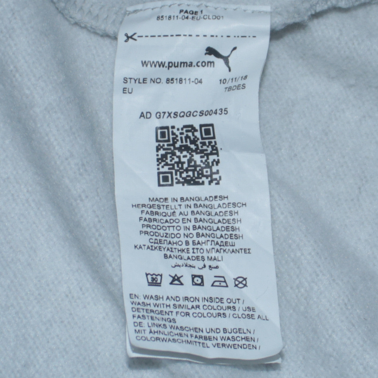 Puma Women Grey Full Zip Hooded Sweatshirt Size 12 Cotton Blend