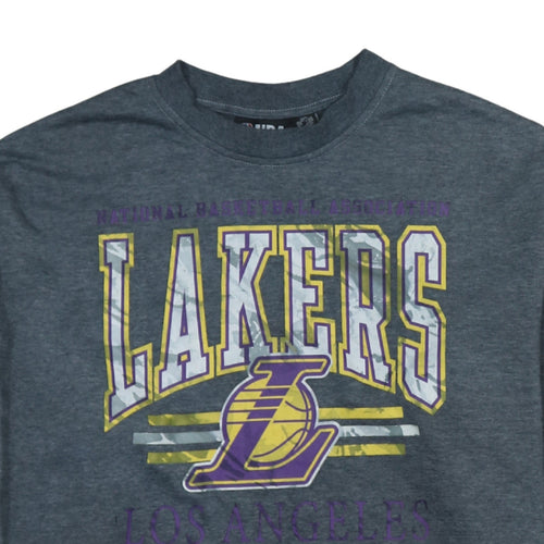 NBA Los Angeles Lakers Grey Cotton Pullover Sweatshirt 2XS Women