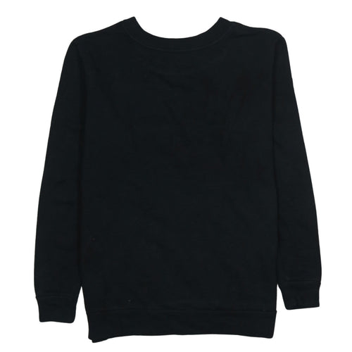Calvin Klein Jeans Womens Black Small Logo Crew Neck Sweatshirt