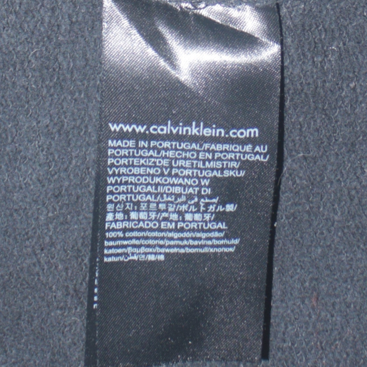Calvin Klein Jeans Womens Black Small Logo Crew Neck Sweatshirt