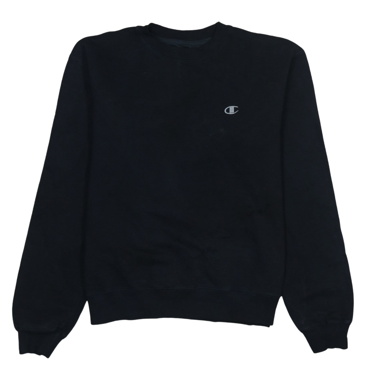 Champion Men's Black Medium Pullover Sweatshirt Crew Neck Fleece
