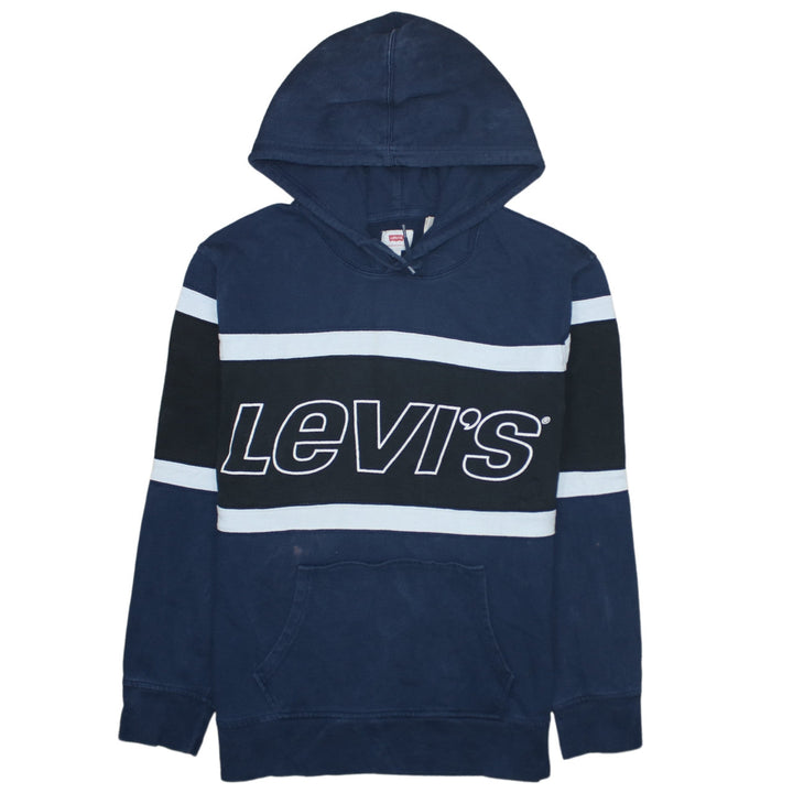 Levi's Men's Blue L Pullover Hoodie Logo Graphic Sweatshirt
