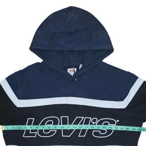 Levi's Men's Blue L Pullover Hoodie Logo Graphic Sweatshirt