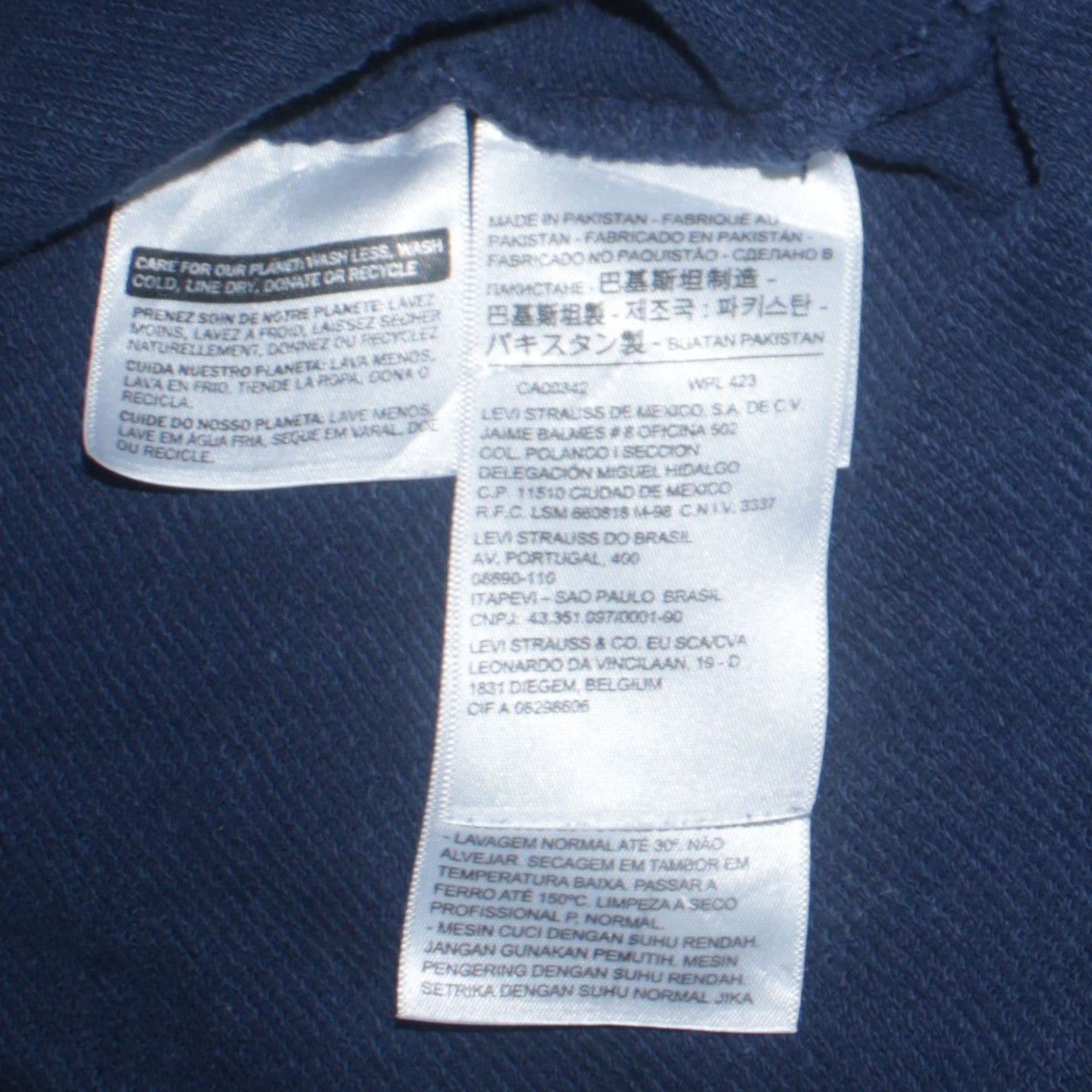 Levi's Men's Blue L Pullover Hoodie Logo Graphic Sweatshirt