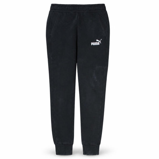 Front view of Puma Men’s Black Jogger Sweatpants Regular Fit Small