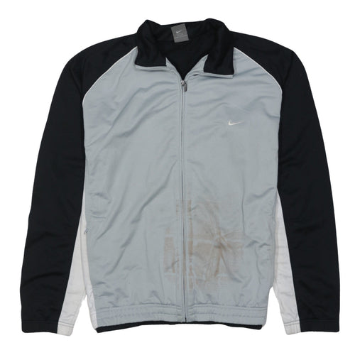 Nike Mens Black Grey XL Track Jacket Full Zip Activewear