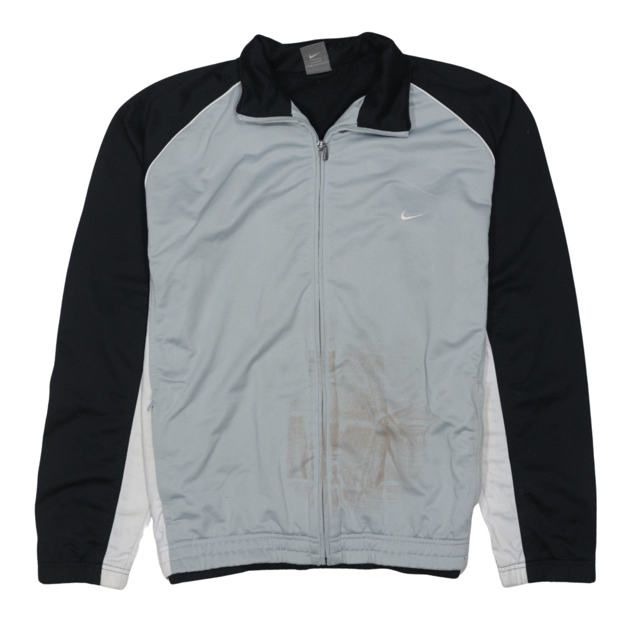 Nike Mens Black Grey XL Track Jacket Full Zip Activewear