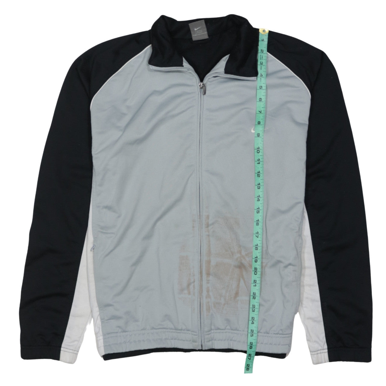 Nike Mens Black Grey XL Track Jacket Full Zip Activewear