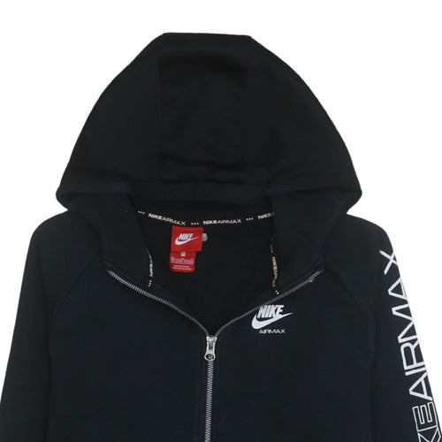 Nike Boys Black Air Max Full Zip Hoodie XL 13-15 Years Fleece Sweatshirt
