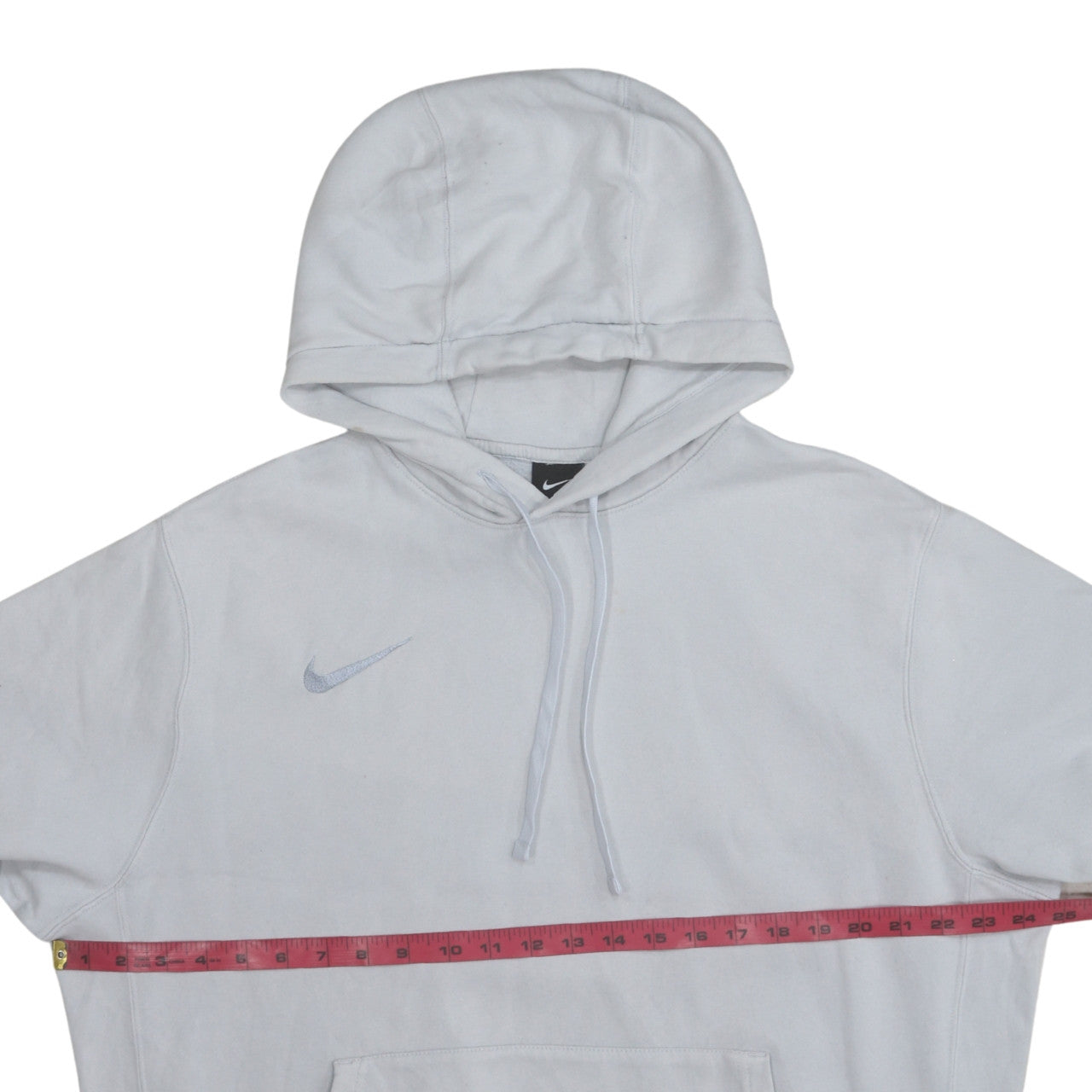 Nike Men's White Pullover Hoodie L Fleece Regular Fit Sportswear