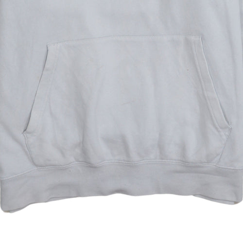 Nike Men's White Pullover Hoodie L Fleece Regular Fit Sportswear