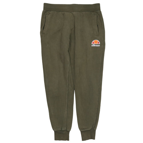 Ellesse Womens Green Jogger Trousers UK 10 Regular Fit Fleece