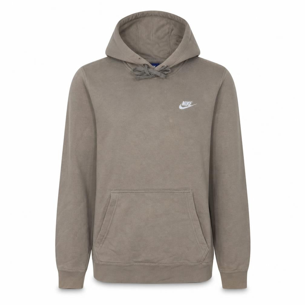 Front view of Nike Men's Brown Pullover Hoodie Small Regular Fit