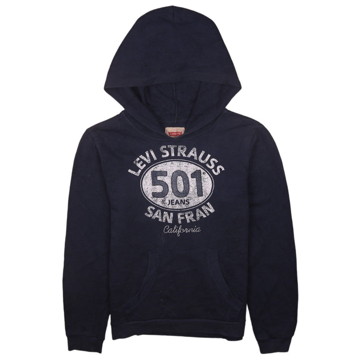 Levi's Boys Blue Graphic Pullover Hoodie Size 12 Years