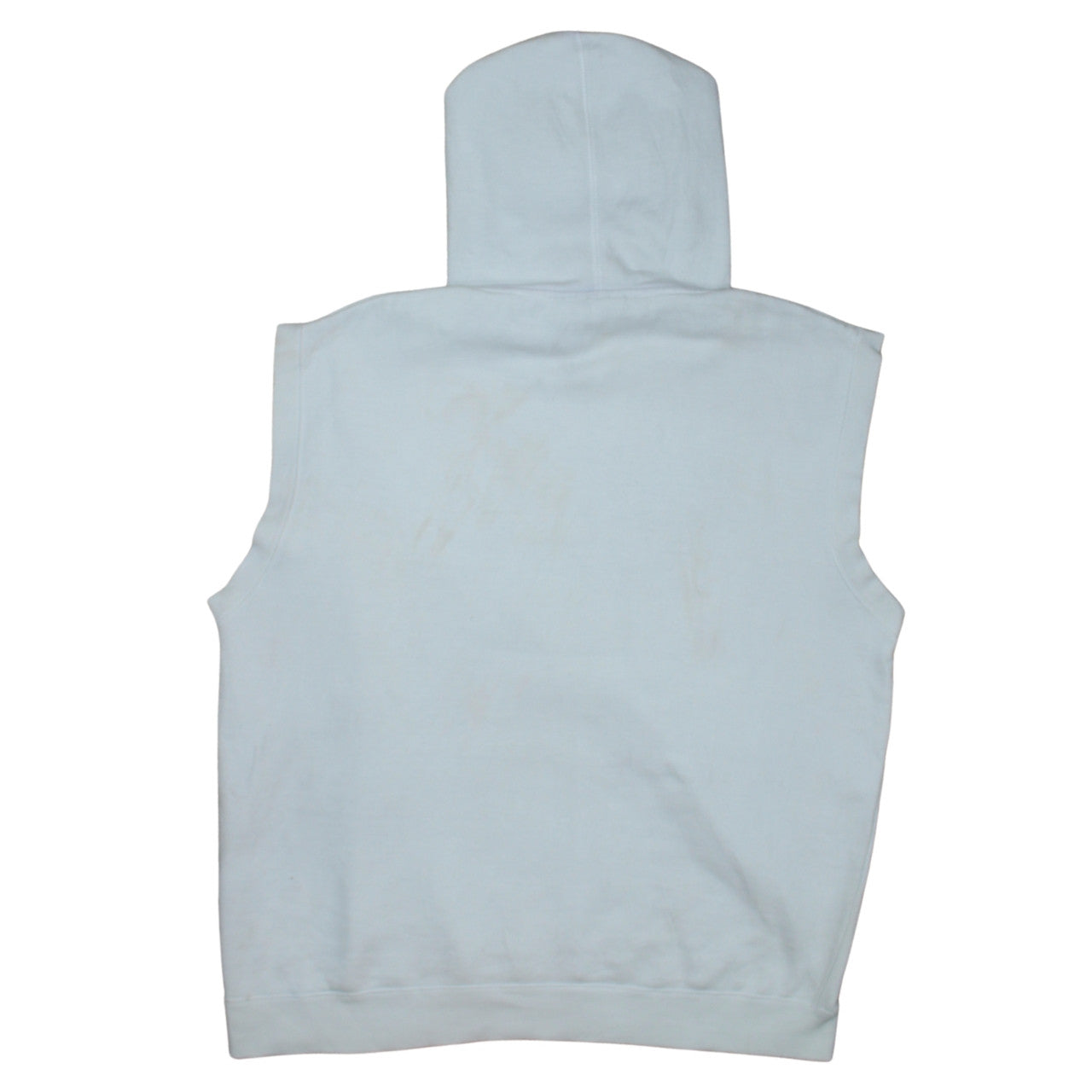 FILA Men’s White Sleeveless Hoodie Vest XL Sports Fleece