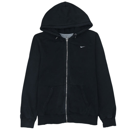 Nike Womens Black Full Zip Hoodie XL Cotton Blend Casual