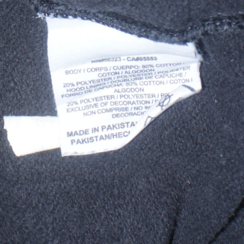 Nike Womens Black Full Zip Hoodie XL Cotton Blend Casual