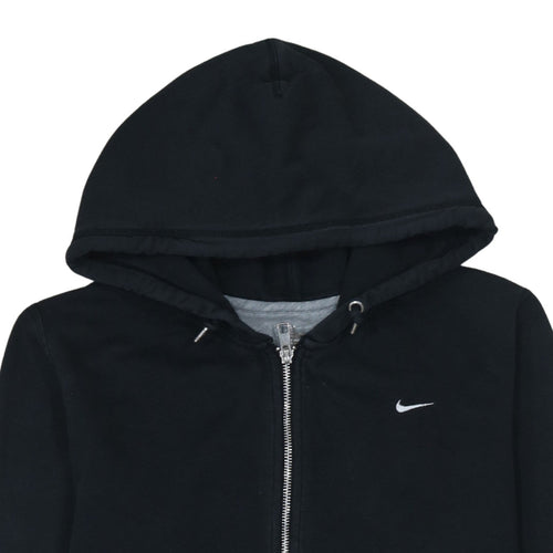 Nike Womens Black Full Zip Hoodie XL Cotton Blend Casual