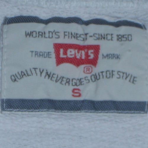 Levi's Men's Grey Pullover Sweatshirt Small Graphic Logo Vintage
