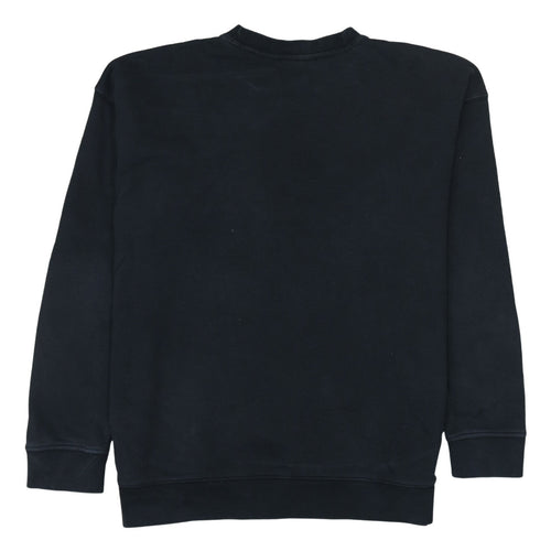 Adidas Women Black Crew Neck Pullover Sweatshirt Size 18 L Logo
