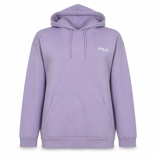 Fila Women Lilac Pullover Hoodie S UK 10 Cotton Blend Sweatshirt