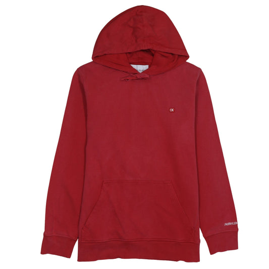 Calvin Klein Jeans Men's Red XL Pullover Hoodie