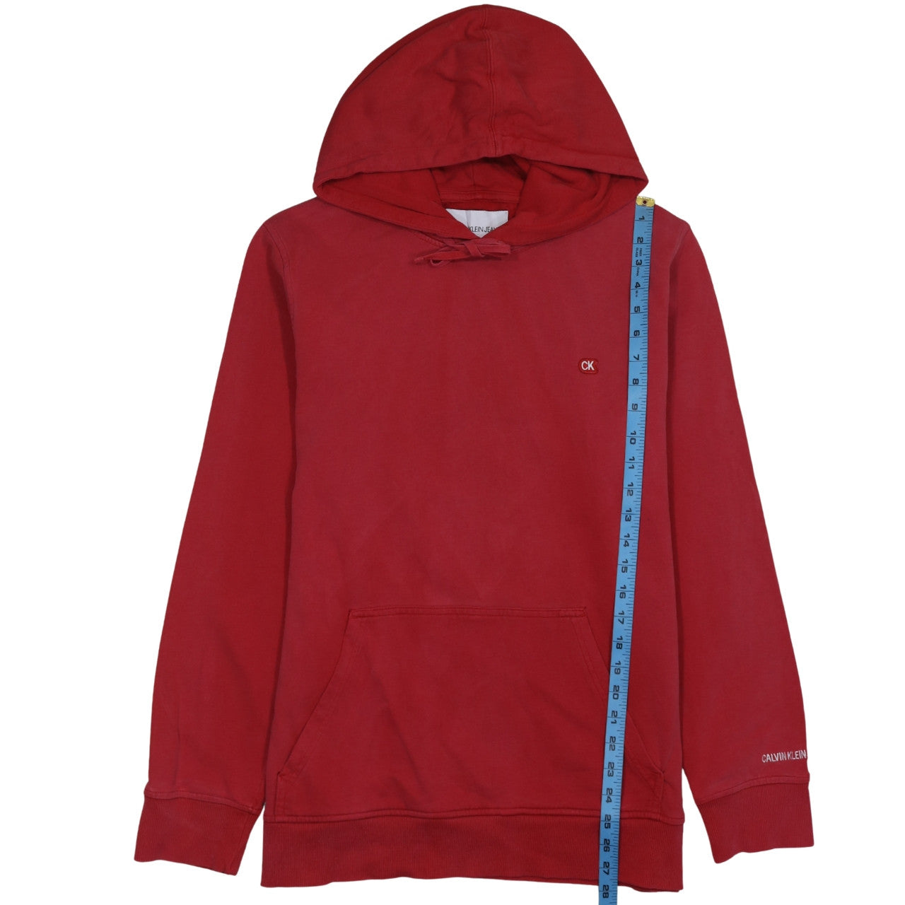 Calvin Klein Jeans Men's Red XL Pullover Hoodie