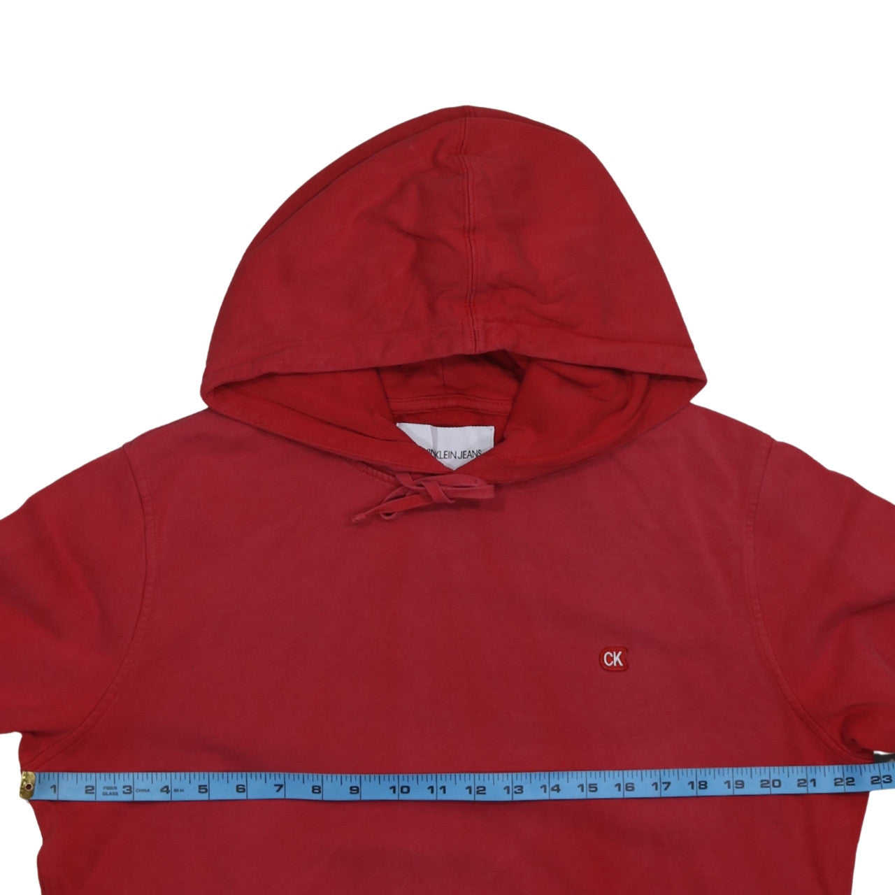 Calvin Klein Jeans Men's Red XL Pullover Hoodie