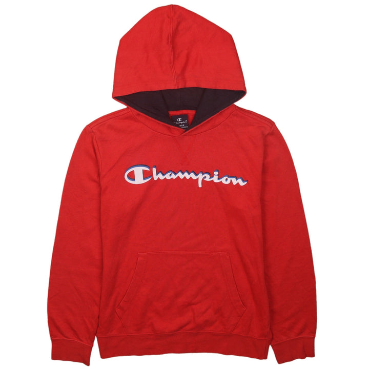 Champion Boys Red Pullover Hoodie 11-12 Years Graphic Logo Sweatshirt